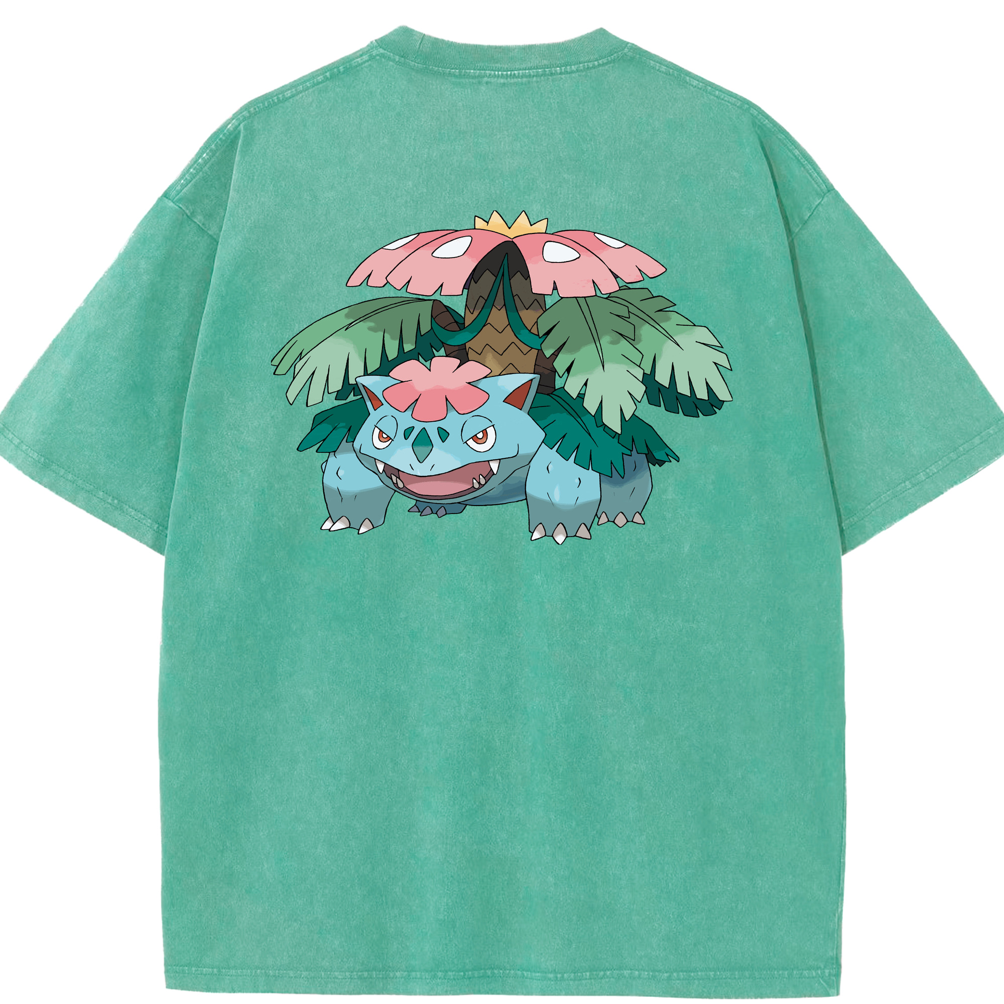 （画像用） ポケットモンスター Pokémon 綿100% ヴィンテージ風 半袖Tシャツ（背面プリント）